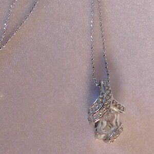 Ladies Sterling Silver 925 Necklace with Pendant